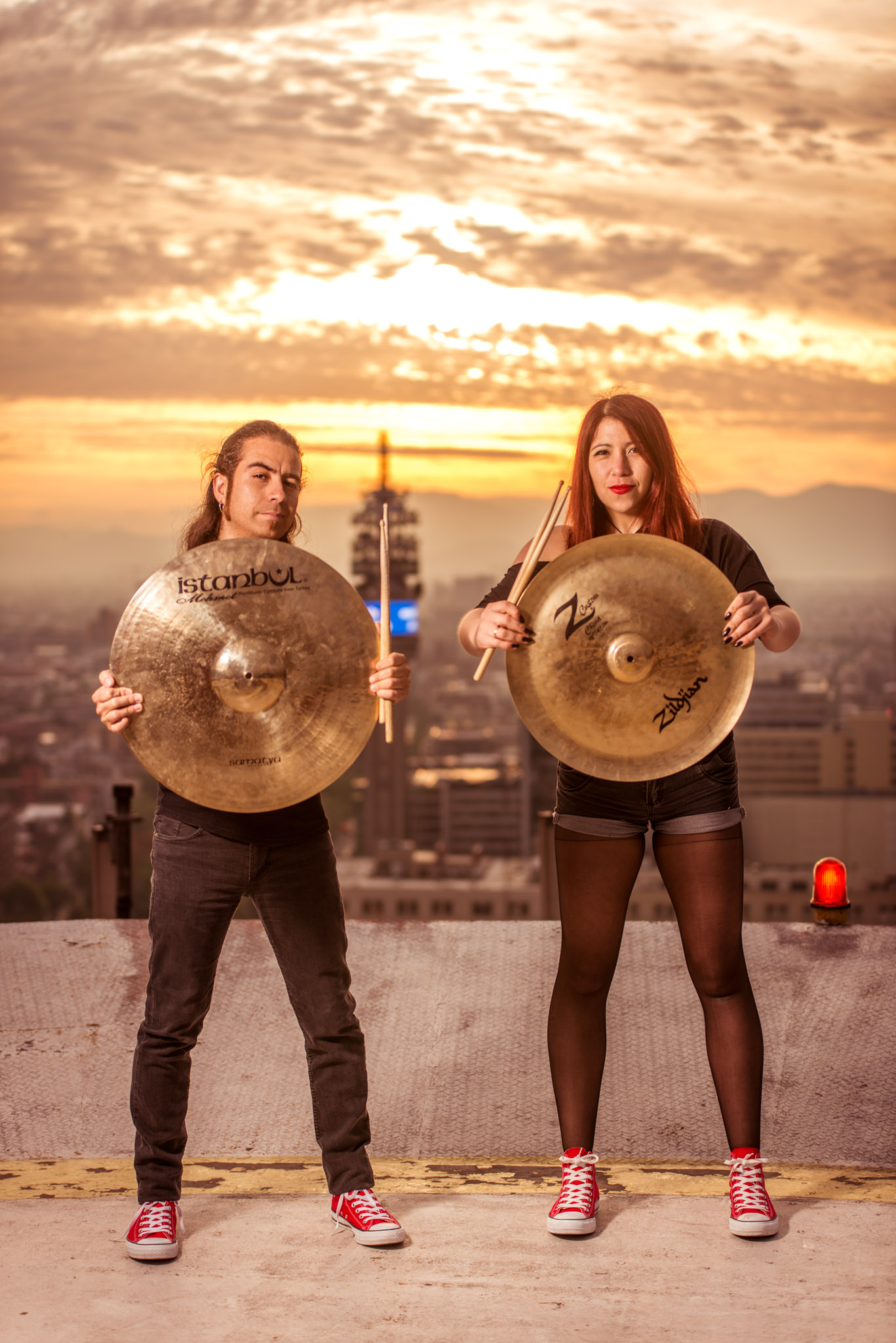 sesion pre boda-helipuerto santiago-sesion atardecer-sesion bateristas-pre boda santiago
