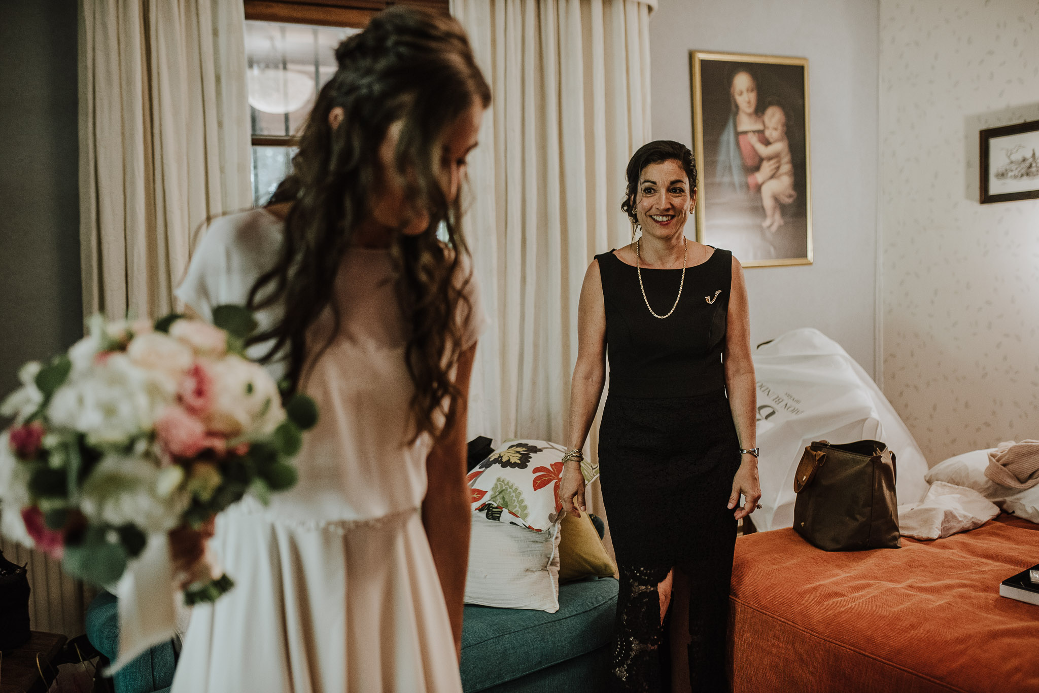 preparativos-novia-casa de campo fuller-vestido de novia