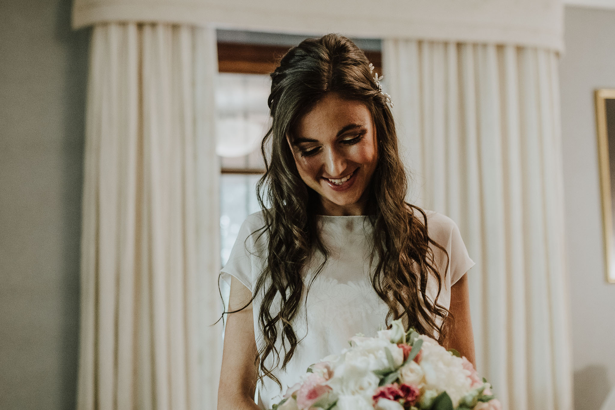 preparativos-novia-casa de campo fuller-vestido de novia