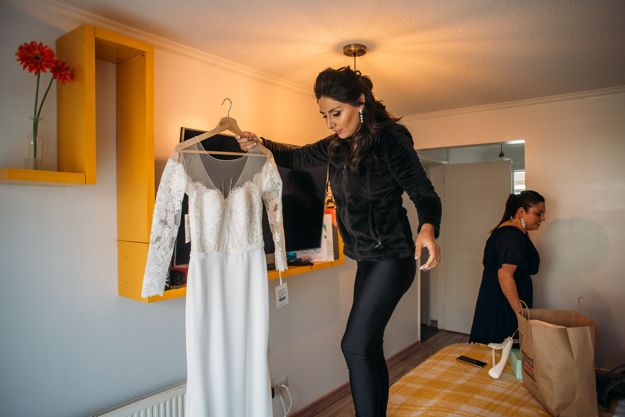 preparativos novia-fotografo matrimonio santiago-botanico